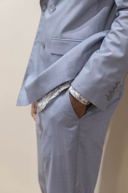 PANTALONE SARTORIALE AZZURRO
