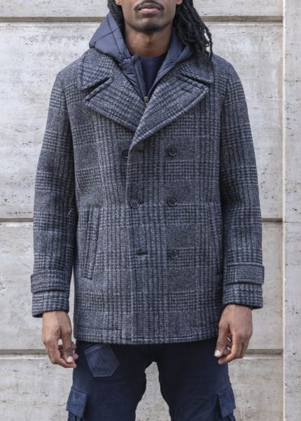 Peacoat doppiopetto check